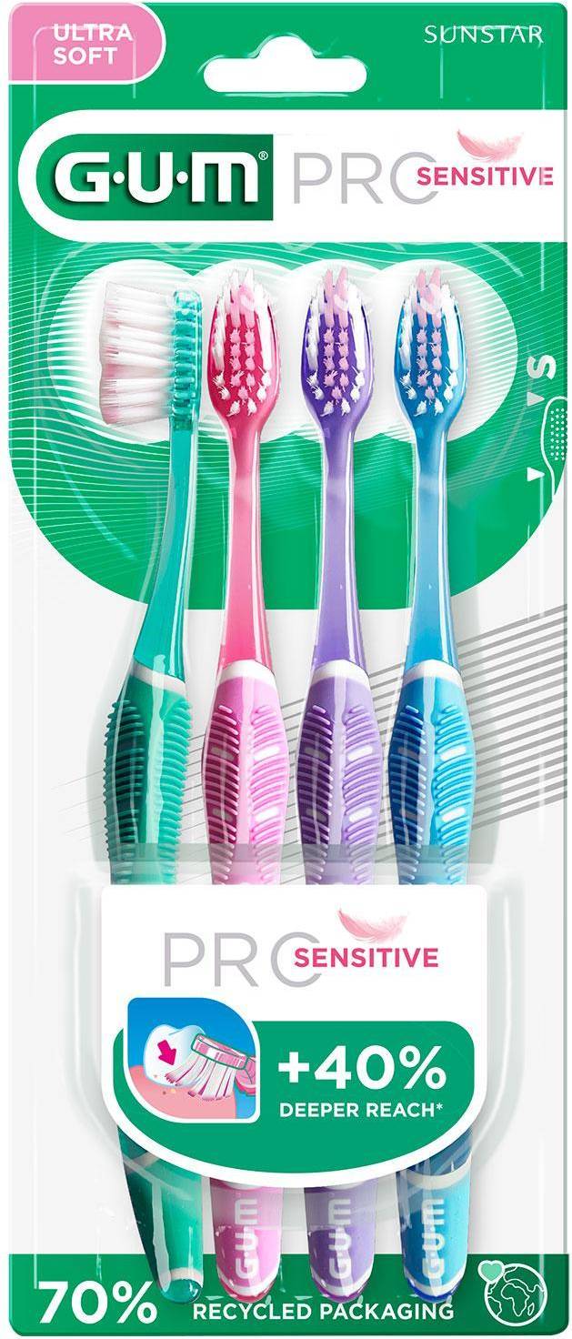 GUM Pro Sensitive Extra Mjuka Tandborstar 4