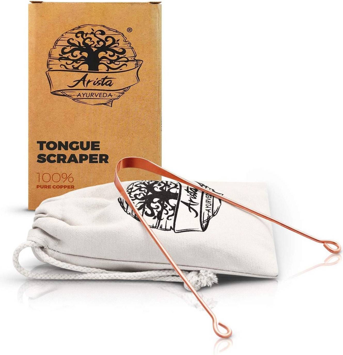 Bambaw Ayurvedisk Tungskrapa Koppar