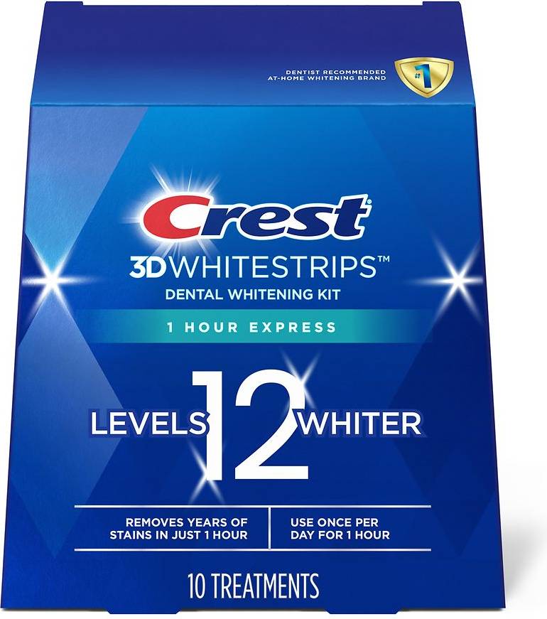 Crest 3D Whitestrips 1-Hour Express Teeth Whitening Kit 20-pack