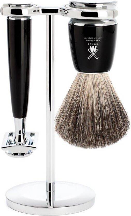 Mühle Shaving Rakset med DE-hyvel, rakborste och rakställ