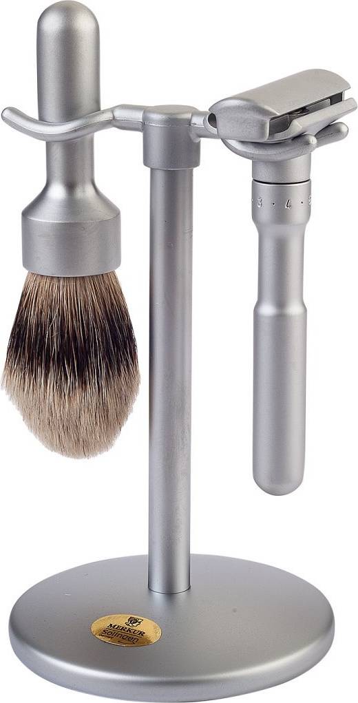 Merkur Futur 700 Shaving Set Brushed Steel