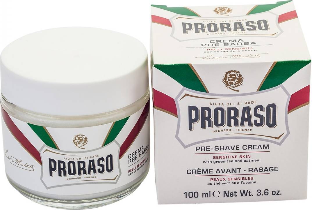 Proraso Pre-Shave Cream Sensitive Green Tea 100ml