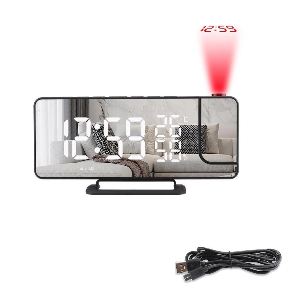 INF Projector Clock with Temperature Mirror