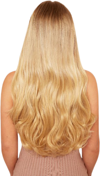 Missguided Super Thick Blow Dry Wavy Clip in Hair Extensions Golden Blonde 22