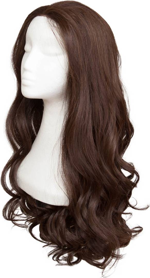 Rapunzel of Sweden Lace Front Peruk Long Curly #2.2 Coffee Brown 60cm