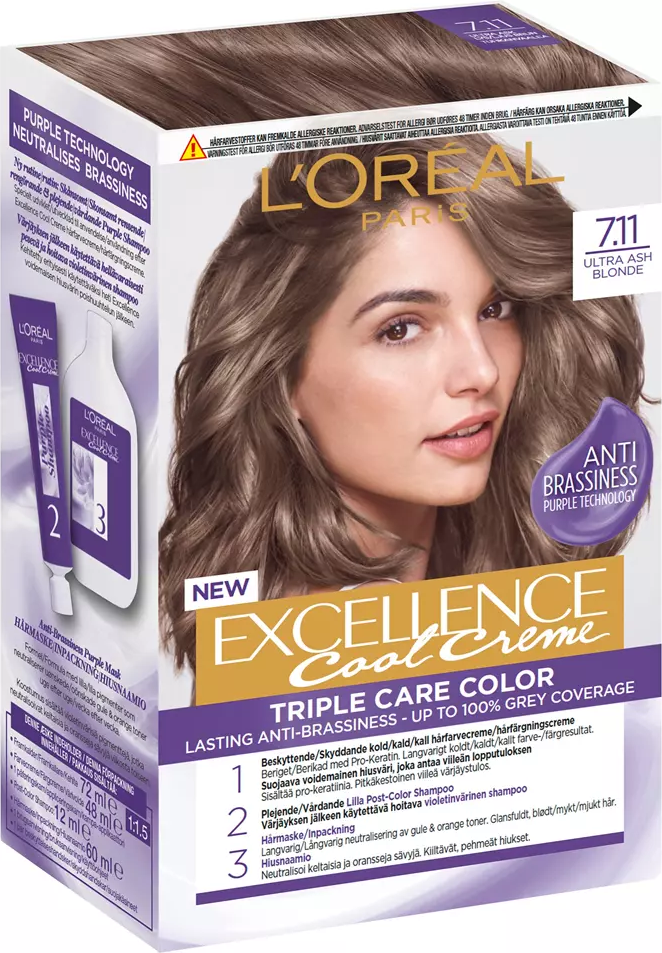 L'Oréal Paris Excellence Cool Creme #7.11 Ultra Ash Blonde