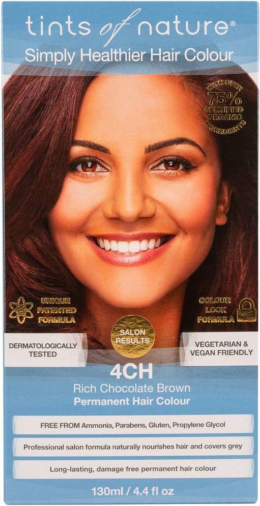 Tints of Nature Permanent Hair Colour 4CH Rich Chocolate Brown 130ml