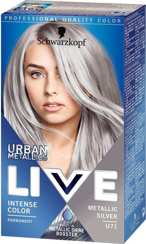 Schwarzkopf Live Intense Colour Urban Metallics U71 Metallic Silver