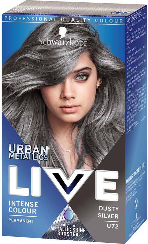 Schwarzkopf Live Intense Colour Urban Metallics U72 Dusty Silver
