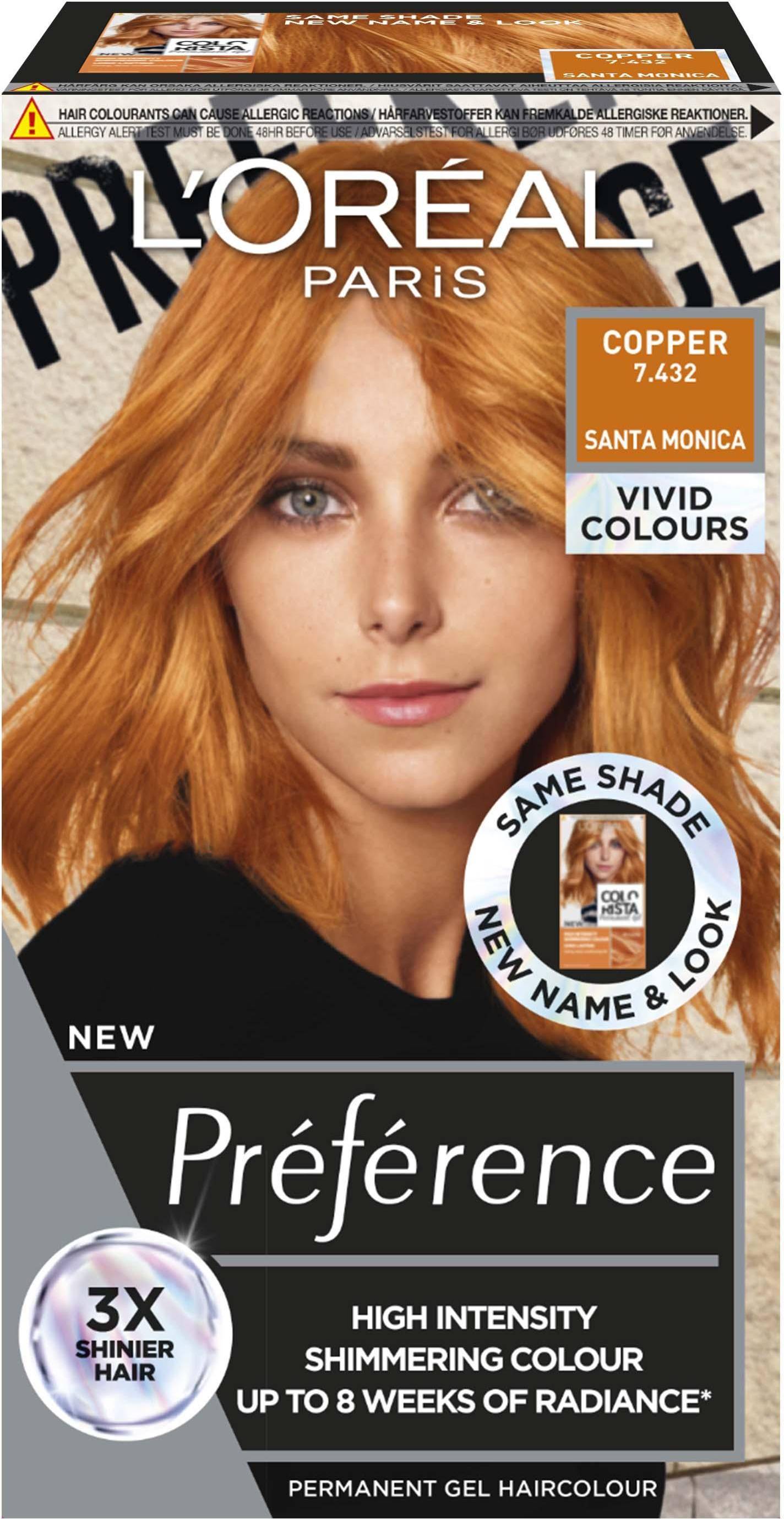 L'Oréal Paris Preference Vivid #7.43 Copper