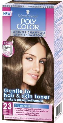 Schwarzkopf Poly Color Tonings-Shampoo #23 Ljusbrun