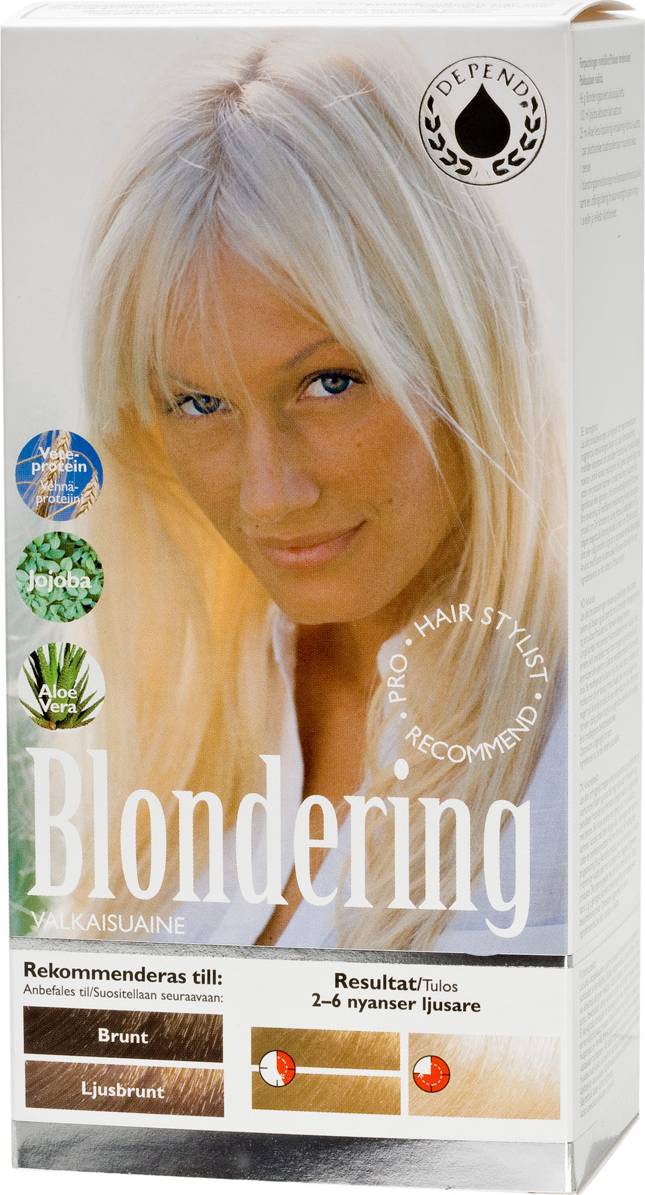 Depend Blondering för brunt till ljusbrunt hår