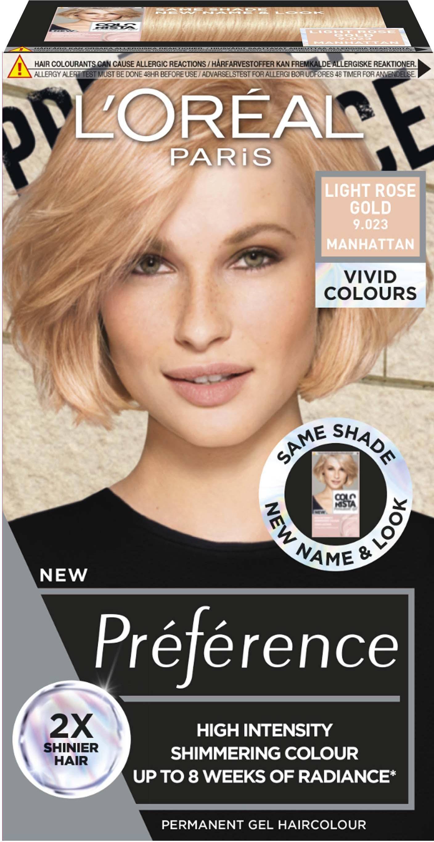 L'Oréal Paris Préférence Vivids Light Rose Gold 9.023