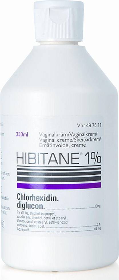 Bioglan Hibitane® Vaginalkräm 1% Plastflaska, 250ml