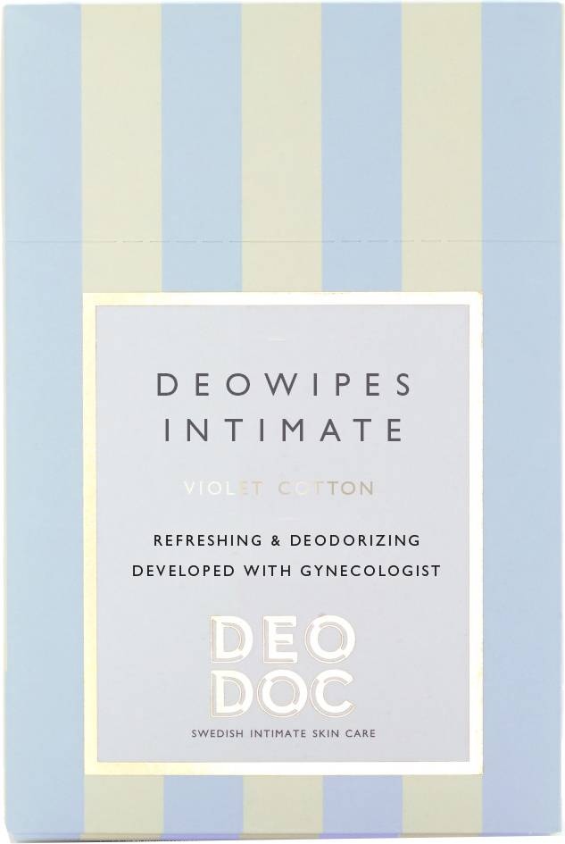 DeoDoc DeoWipes Intimate Violet Cotton 10-pack