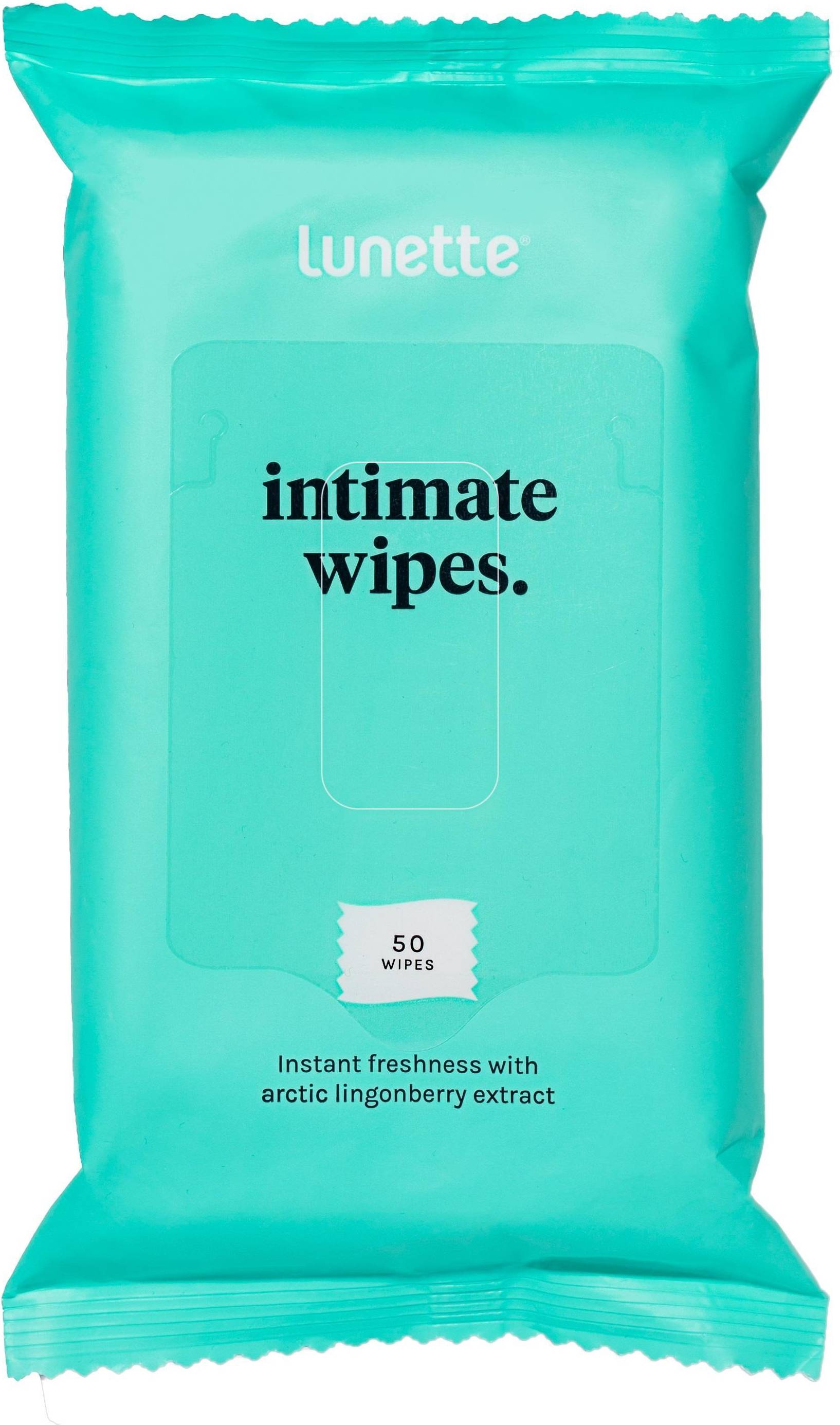 Lunette Intimate Wipes 50-pack