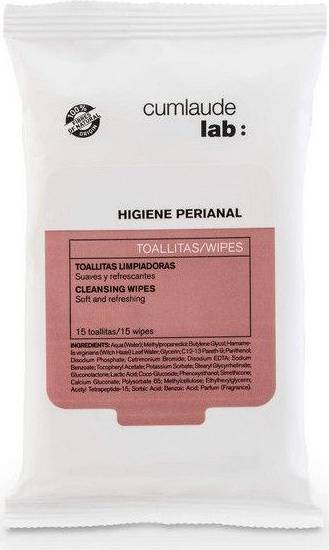 Cumlaude Lab Intimate Hygiene Perianal Wipes 15-pack