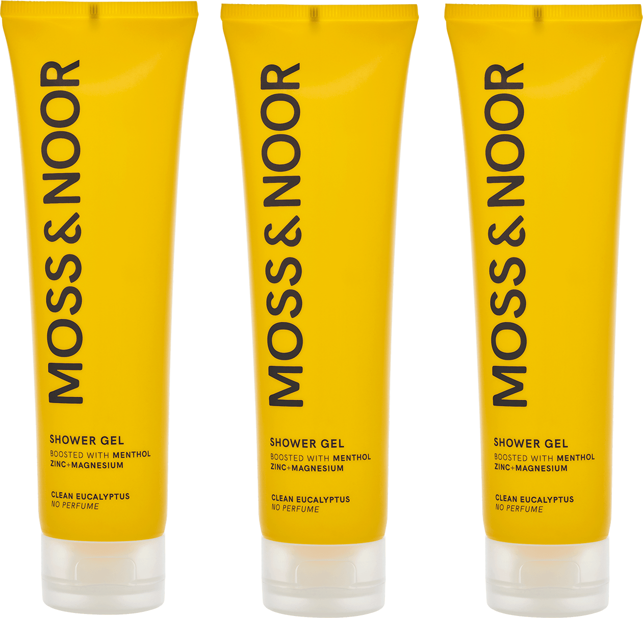 Moss & Noor After Workout Shower Gel Clean Eucalyptus 3-pack