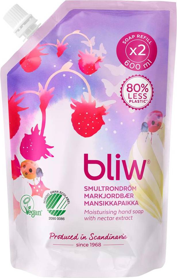 Bliw Smultrondröm Moisturising Hand Soap Refill 600ml