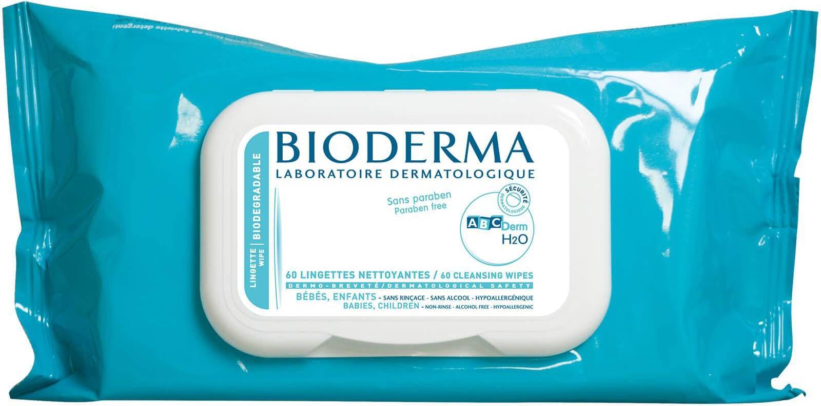 Bioderma ABCDerm H2O Wipes 60-pack