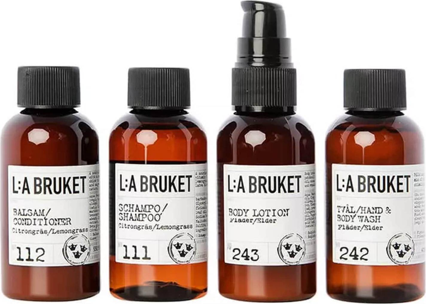 L:A Bruket 239 Resekit 4-pack