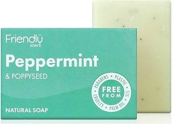 Friendly Soap Peppermint & Poppy Seed Soap 95g