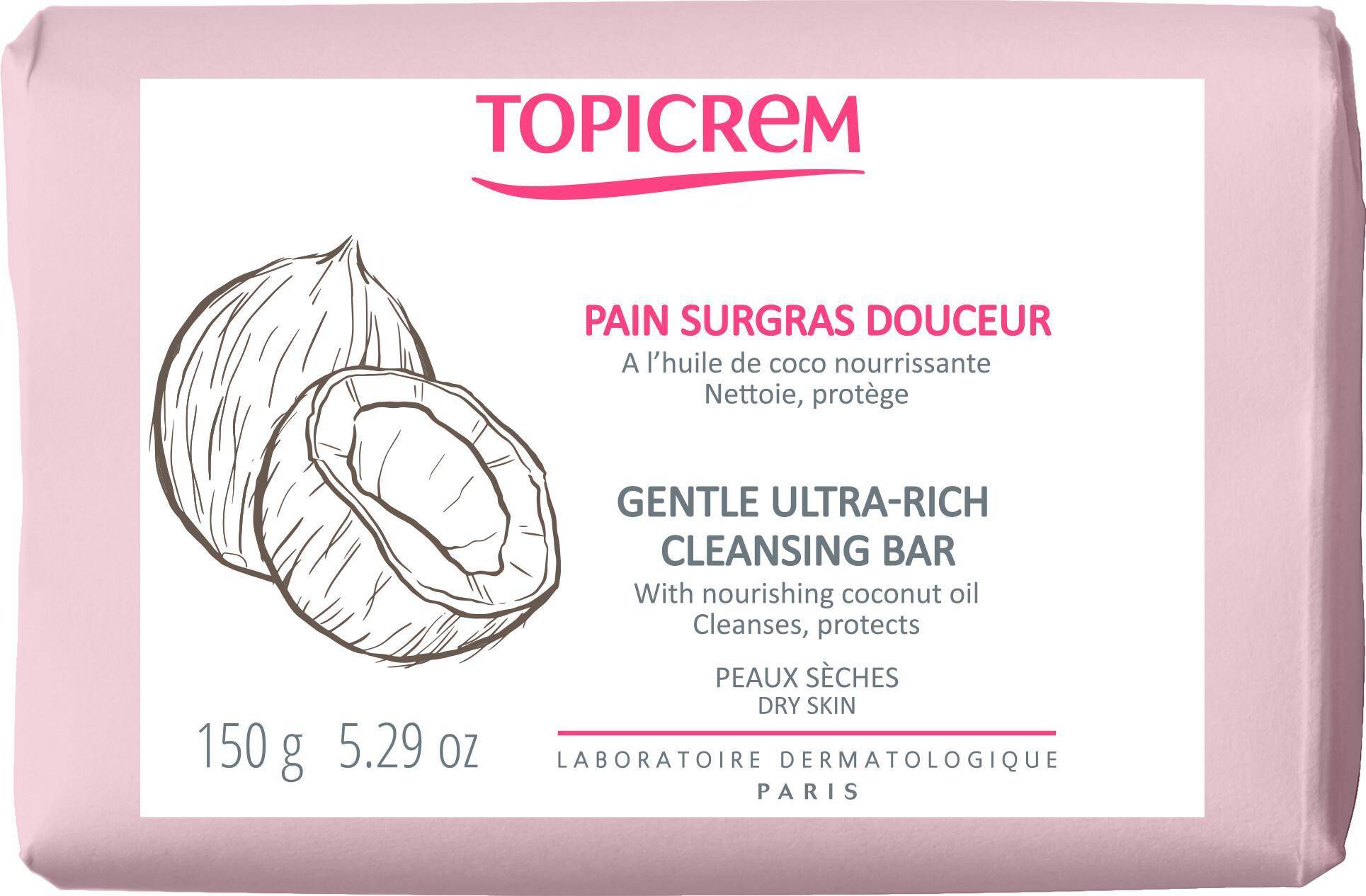 Zeep Topicrem Face Care Gentle Ultra Riche Zeep Gentle Ultra Riche Cleansing Bar Droge