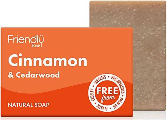 Friendly Soap Cinnamon & Cedarwood Bath Soap 95g