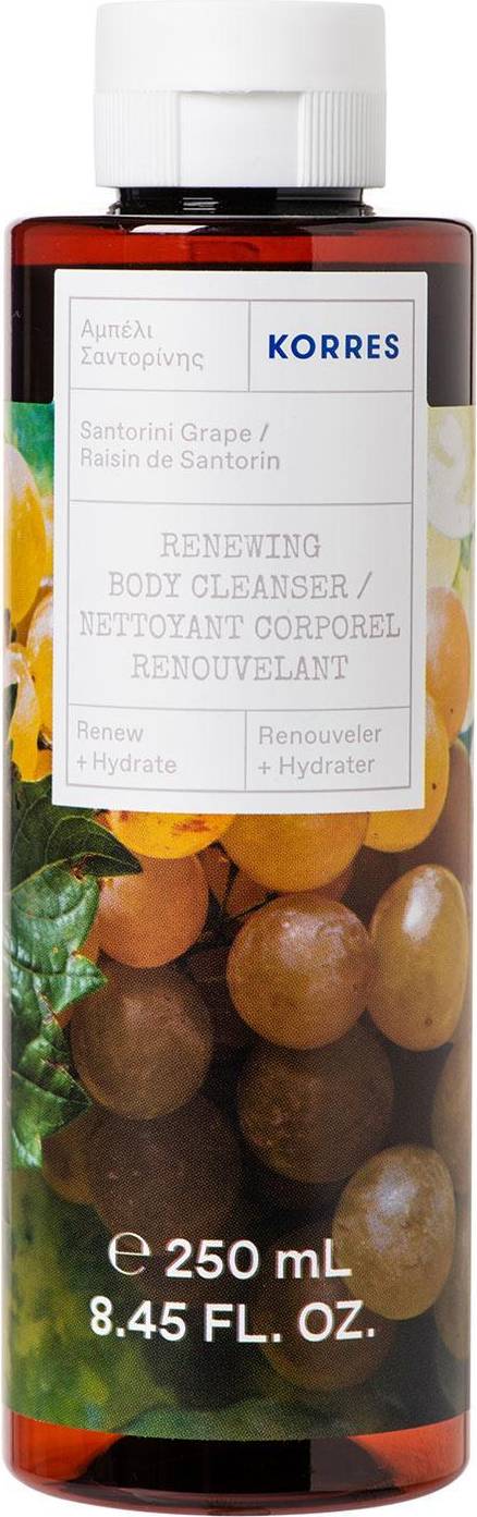 Korres Renew + Hydrate Renewing Body Cleanser Santorini Grape 250ml