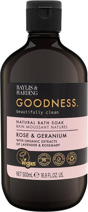 Baylis & Harding Goodness Bath Soak Rose & Geranium 500ml
