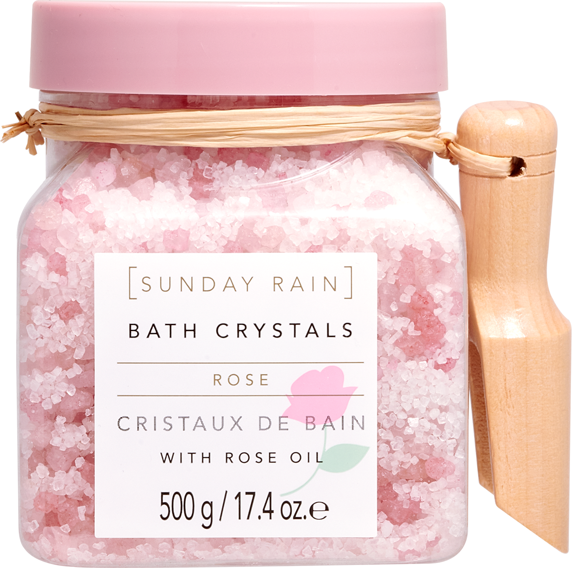 Sunday Rain Bath Crystals Rose 500g