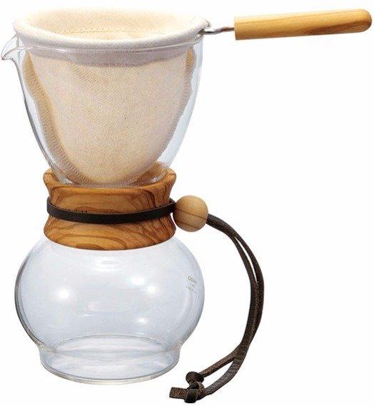 Hario Drip Pot Olive Wood Neck 3 Cup
