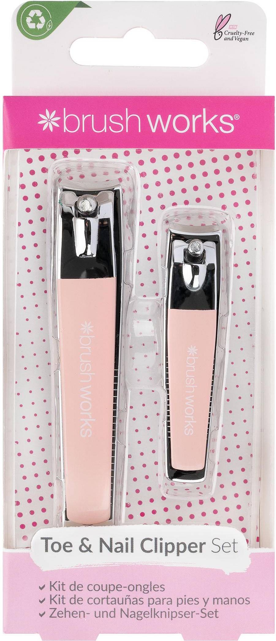 Brush Works Toe & Nail Clipper Set 2-pack