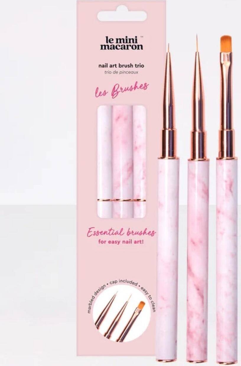 Le Mini Macaron Nail Art Brush Trio Brushes