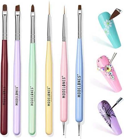 Modelones Nail Art Brushes Set 6-pack