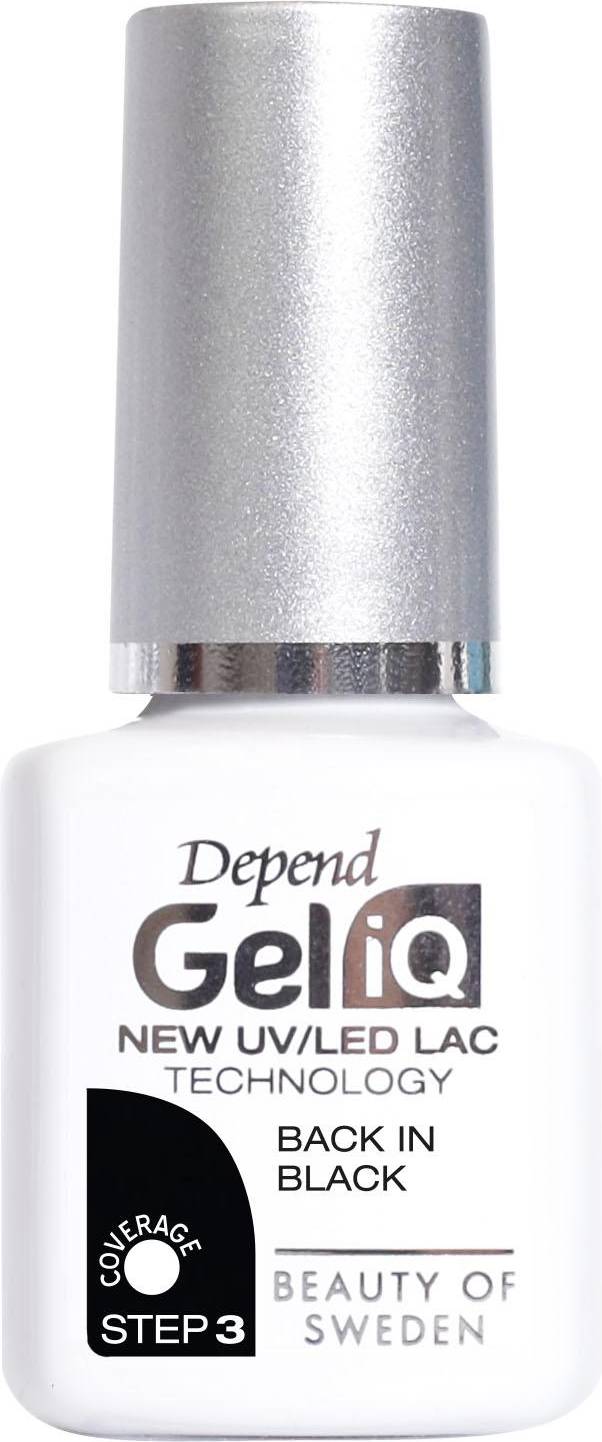 Depend Gel iQ Nail Polish #1001 Back In Black 5ml