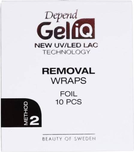 Depend Gel iQ Removal Wraps Foil 10-pack