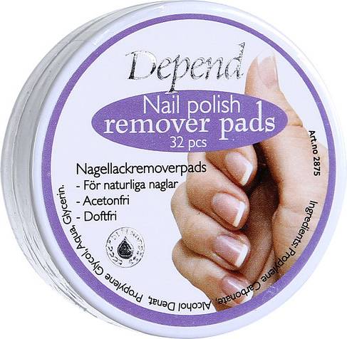 Depend O2 Nagellackremoverpads