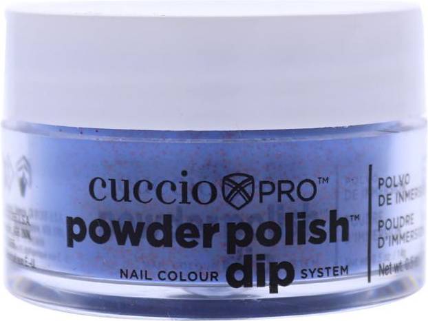 Cuccio Cuccio Pro Powder Polish Nail Colour Dip System - Purple With Red Glitter