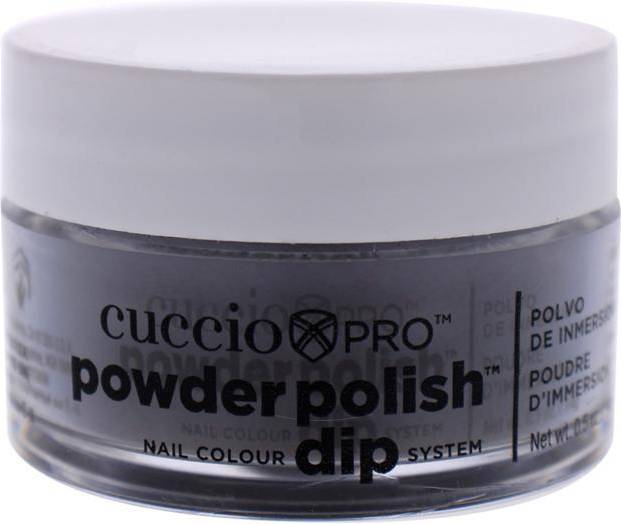 Cuccio Cuccio Pro Powder Polish Nail Colour Dip System - Black With Red Glitter
