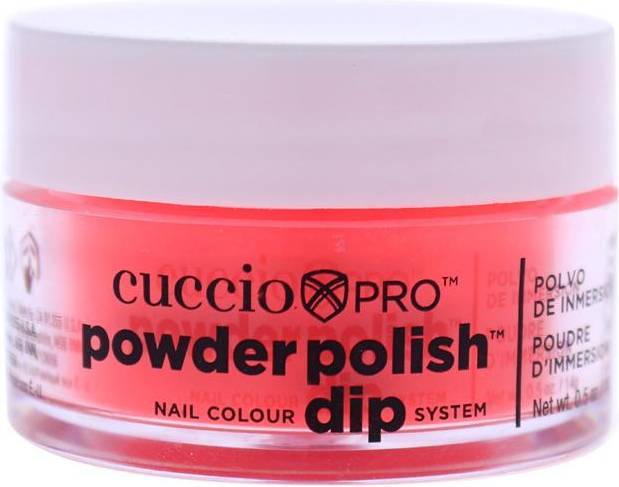 Cuccio Cuccio Pro Powder Polish Nail Colour Dip System - Neon Red