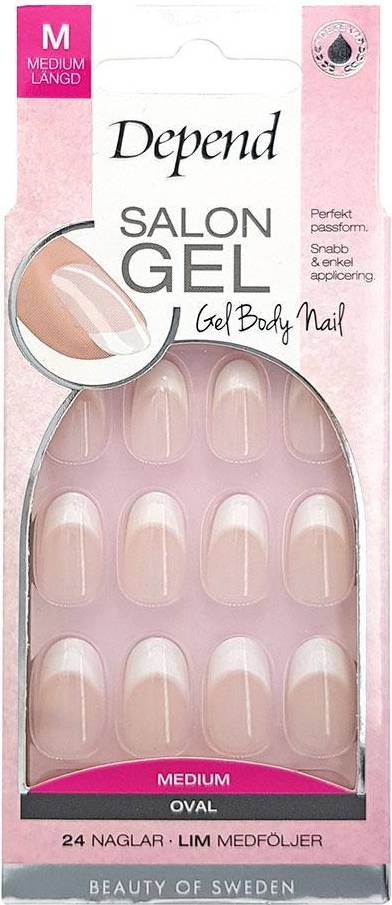 Depend Salon Gel Nude Oval 24-pack