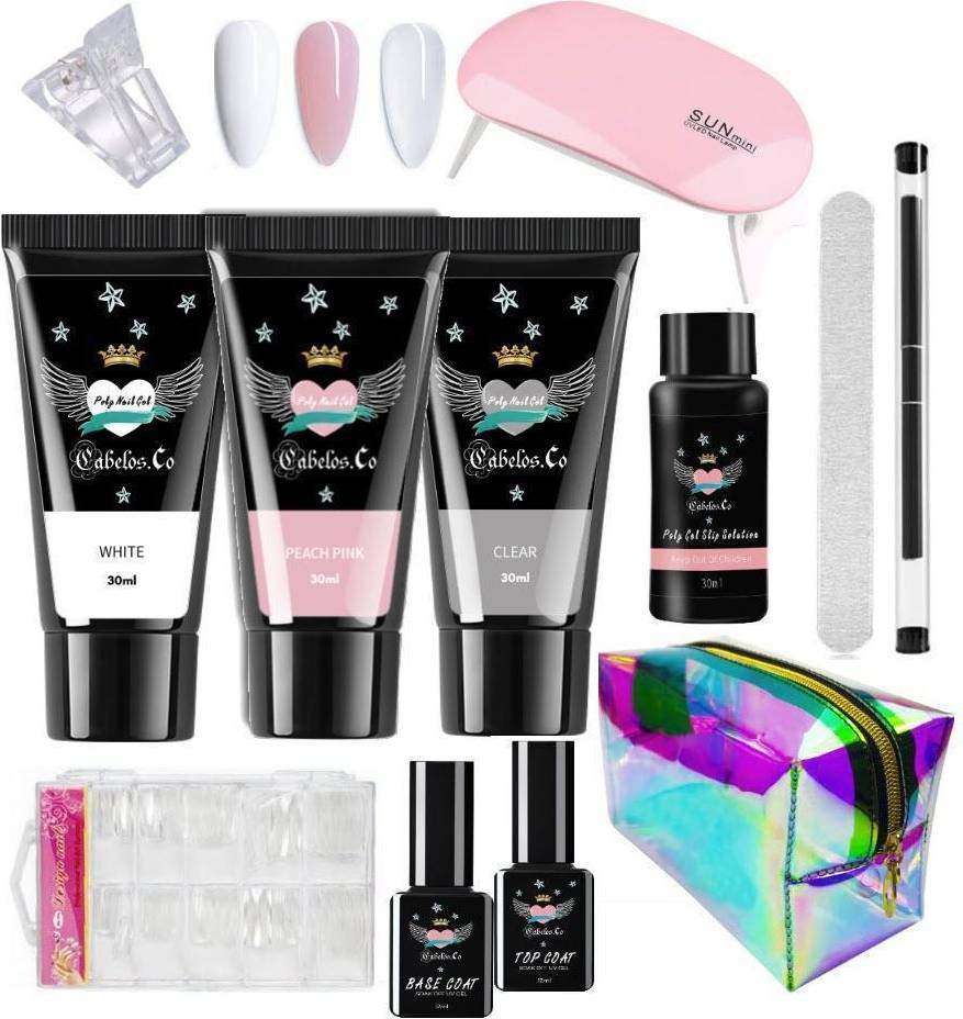 Cabelos.co Polygel Gel Nails Starter Kit 13-pack