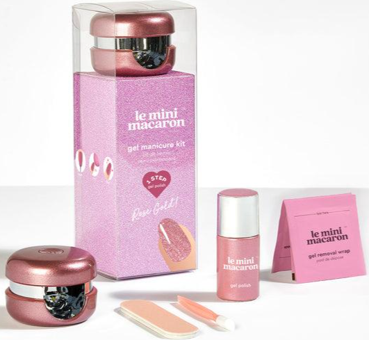 Le Mini Macaron Gel Manicure Kit - Rose Gold