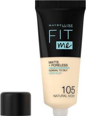 Maybelline Fit Me Matte + Poreless Foundation #105 Natural Ivory