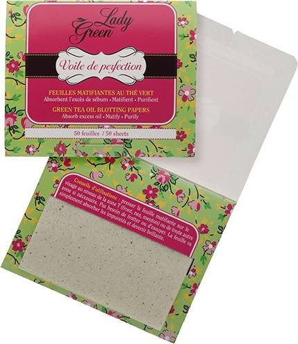 Lady Green Voile De Perfection Green Tea Oil Blotting Papers 50-pack