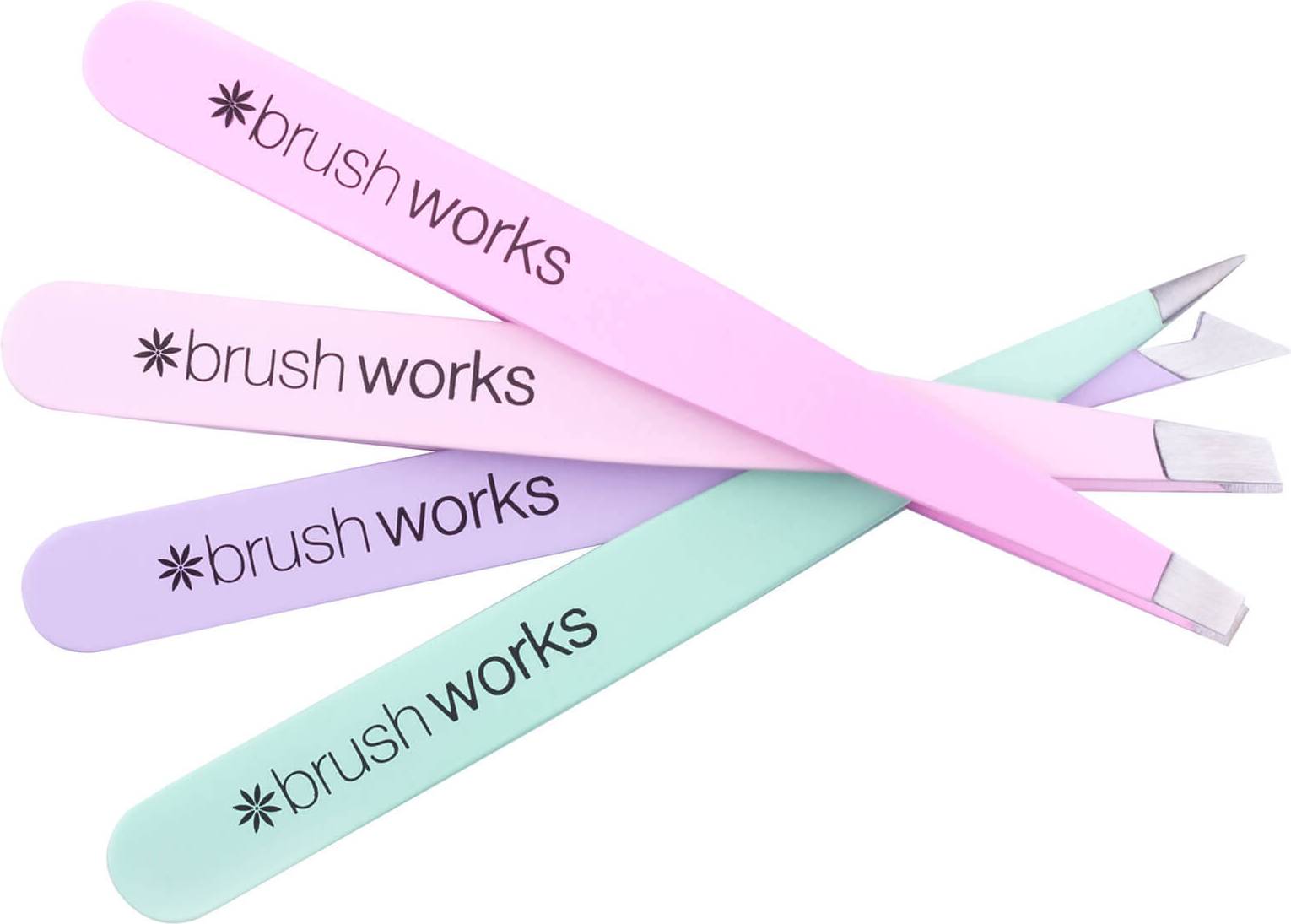 Brush Works HD Combination Tweezer Set 4-pack
