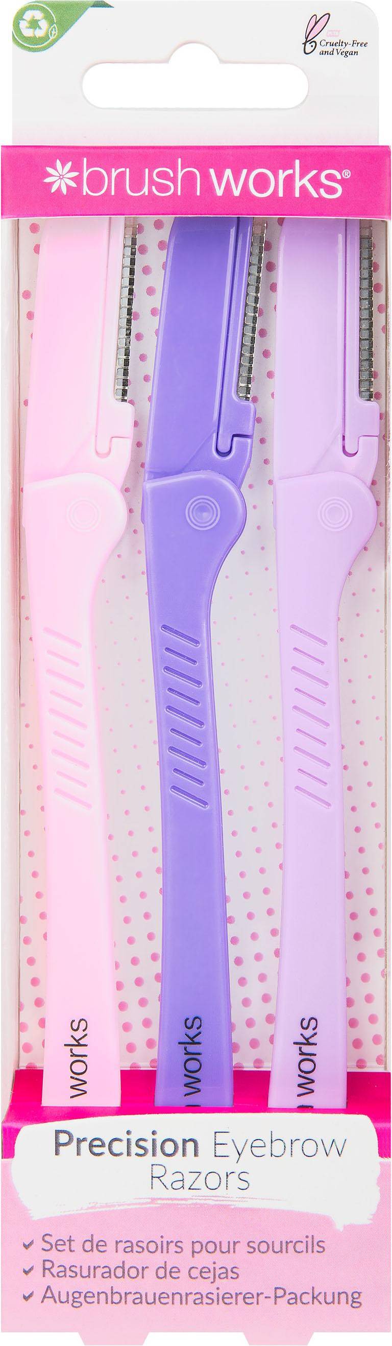 Brush Works Precision Eyebrow Razor 3pcs