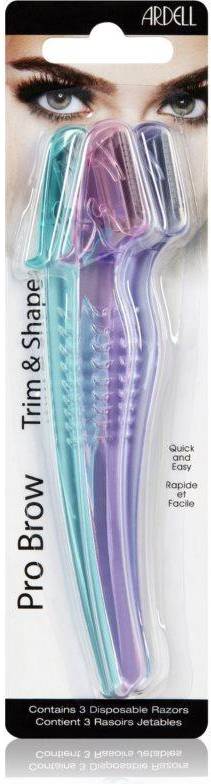 Ardell Brow Trim and Shape Razor for Eyebrows 3 pc
