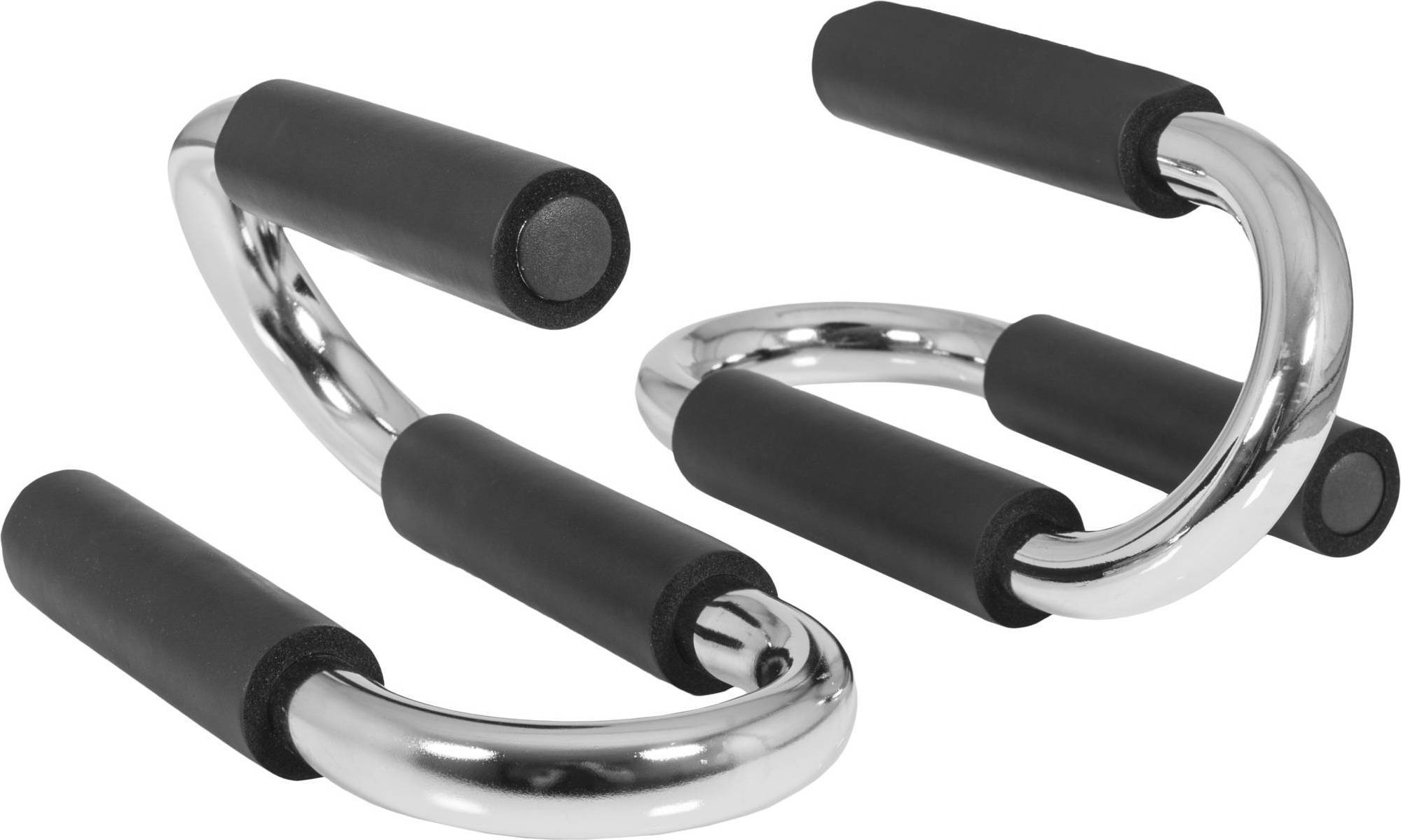 Gorilla Sports Push-Up-Handtag Krom Ett par